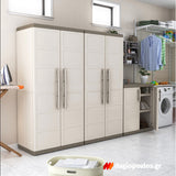 Keter Excellence High Ντουλάπα Δίφυλλη Ψηλή Με 4 Ράφια Μπεζ