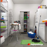 Keter Excellence High Multipurpose Ντουλάπα Δίφυλλη Ψηλή Με 4 Ράφια & Χώρισμα Μπεζ