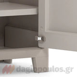 Keter Gulliver Tall Ντουλάπα Δίφυλλη Ψηλή Με 4 Ράφια Μπεζ