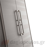 Keter Gulliver Tall Multispace Ντουλάπα Δίφυλλη Ψηλή Με 4 Ράφια & Χώρισμα Μπεζ