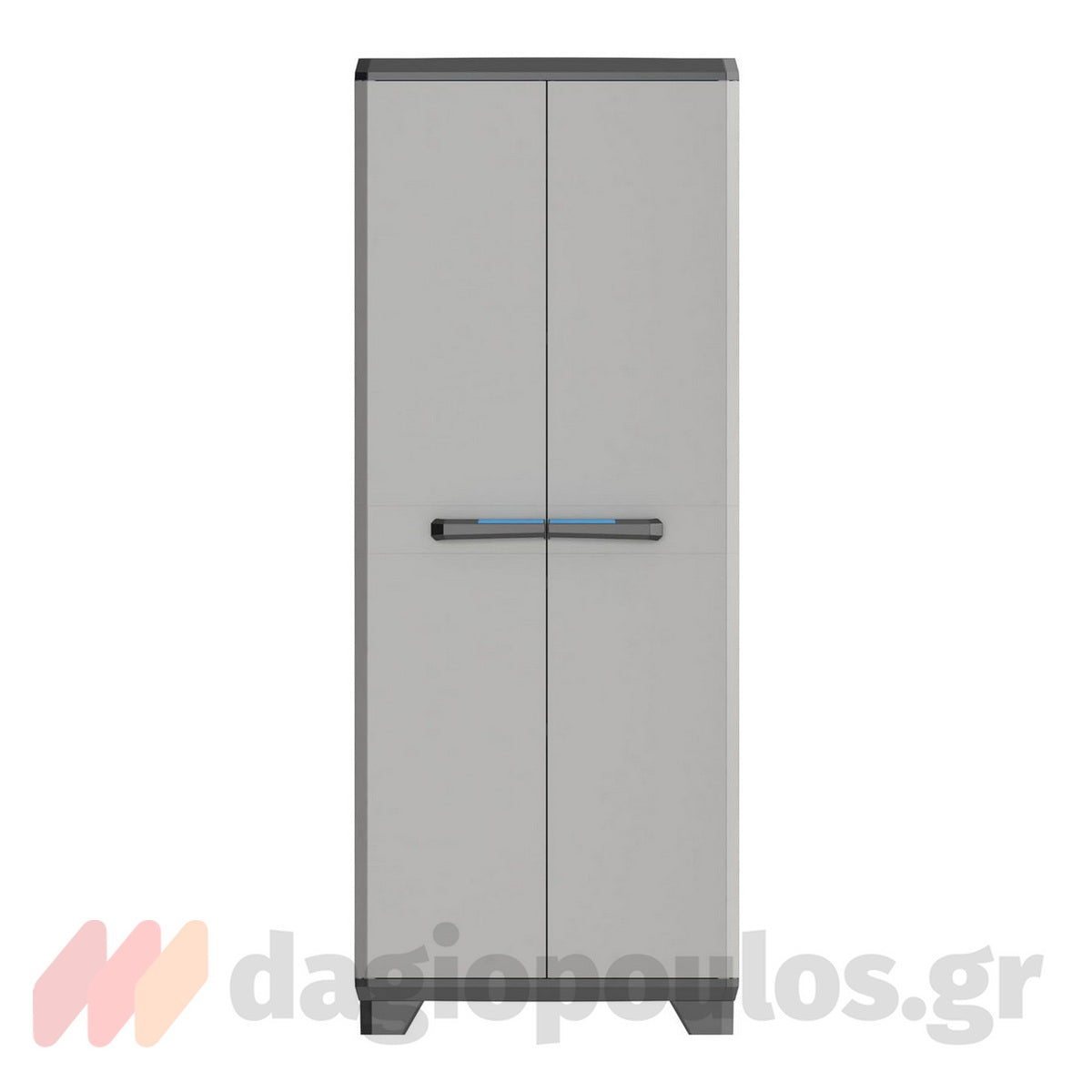 Keter Linear Tall Ντουλάπα Ψηλή Με 3 Ράφια Γκρι Ανοικτό