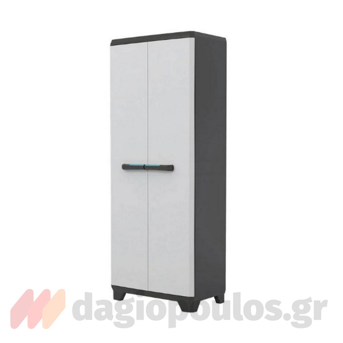 Keter Linear Tall Ντουλάπα Ψηλή Με 3 Ράφια Γκρι Ανοικτό