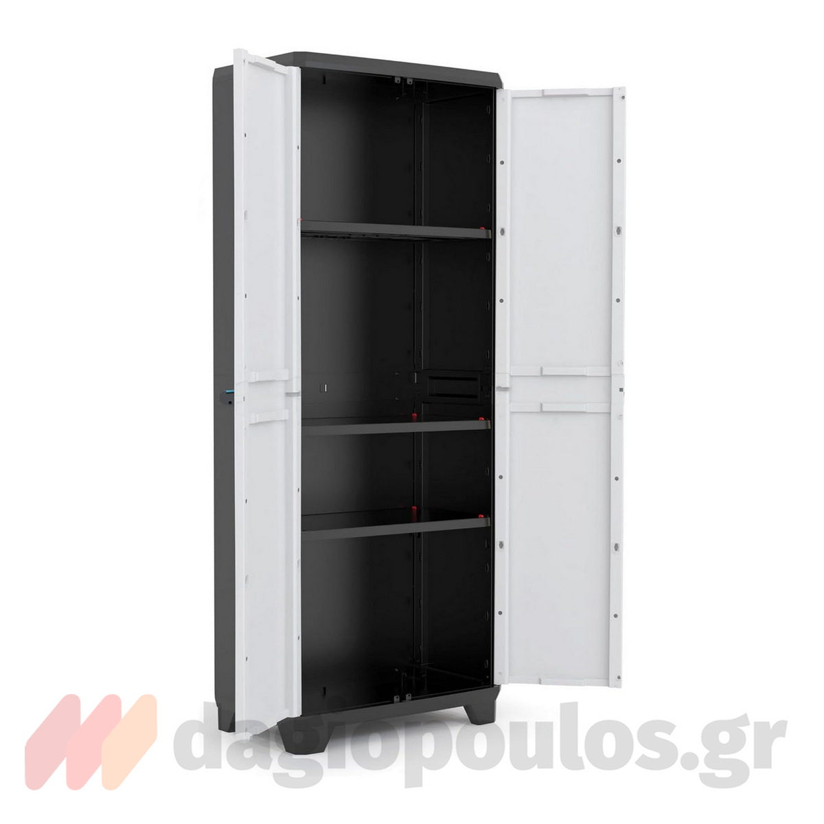 Keter Linear Tall Ντουλάπα Ψηλή Με 3 Ράφια Γκρι Ανοικτό
