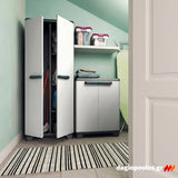 Keter Linear Base Ντουλάπα Χαμηλή Με 1 Ράφι Γκρι Ανοικτό