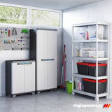 Keter Linear Tall Ντουλάπα Ψηλή Με 3 Ράφια Γκρι Ανοικτό