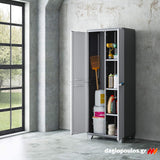 Keter Linear Tall Ντουλάπα Ψηλή Με 3 Ράφια Γκρι Ανοικτό