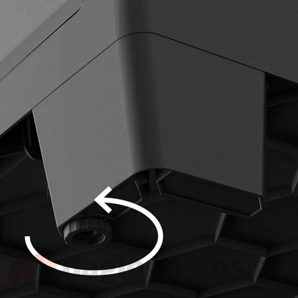 Keter Titan Base Ντουλάπα Δίφυλλη Χαμηλή Με 2 Ράφια Γκρι / Μαύρη