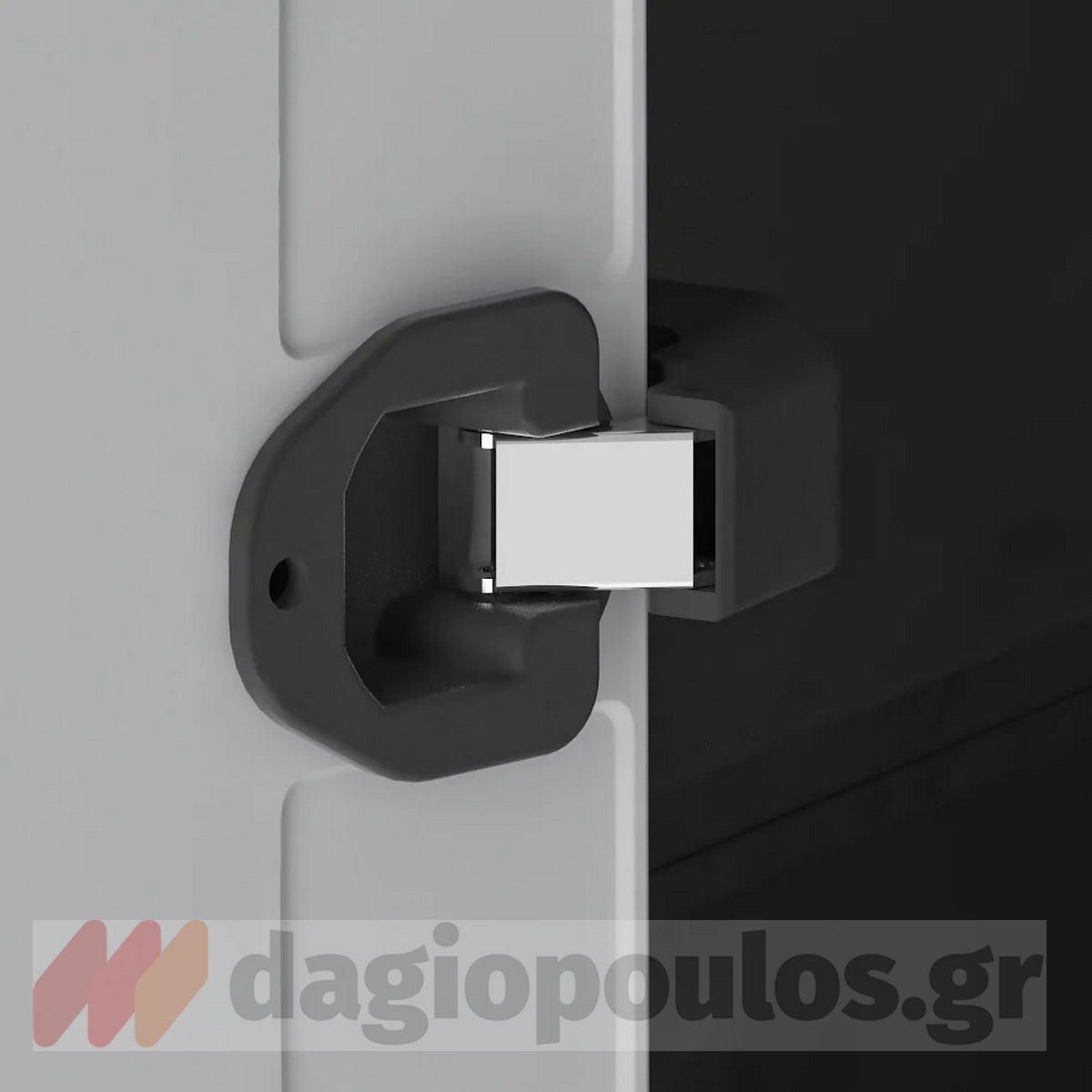 Keter Titan Tall Ντουλάπα Δίφυλλη Ψηλή Με 4 Ράφια Γκρι / Μαύρη