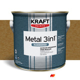 Kraft Metal 3 in 1 Hammered Σφυρήλατο Χρώμα Κατευθείαν Στη Σκουριά ΜΠΟΡΝΤΩ
