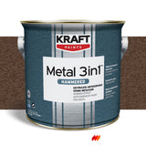 Kraft Metal 3 in 1 Hammered Σφυρήλατο Χρώμα Κατευθείαν Στη Σκουριά ΜΠΟΡΝΤΩ