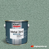 Kraft Metal 3 in 1 Hammered Σφυρήλατο Χρώμα Κατευθείαν Στη Σκουριά ΜΠΟΡΝΤΩ