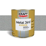 Kraft Metal 3 in 1 Metallized Μεταλλιζέ Χρώμα Κατευθείαν Στη Σκουριά MAT 500 ΑΣΗΜΙ