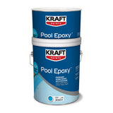 Kraft Pool Epoxy Εποξειδικό Χρώμα Πισίνας - Δεξαμενών Διαλύτου 2 Συστατικών ΛΕΥΚΟ