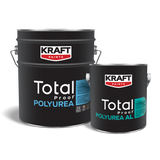 Kraft Total Proof Polyurea AL Επαλειφόμενη Ελαστική Στεγανωτική Μεμβράνη Ψυχρής Αλειφατικής Πολυουρίας 2 Συστατικών ΛΕΥΚΗ