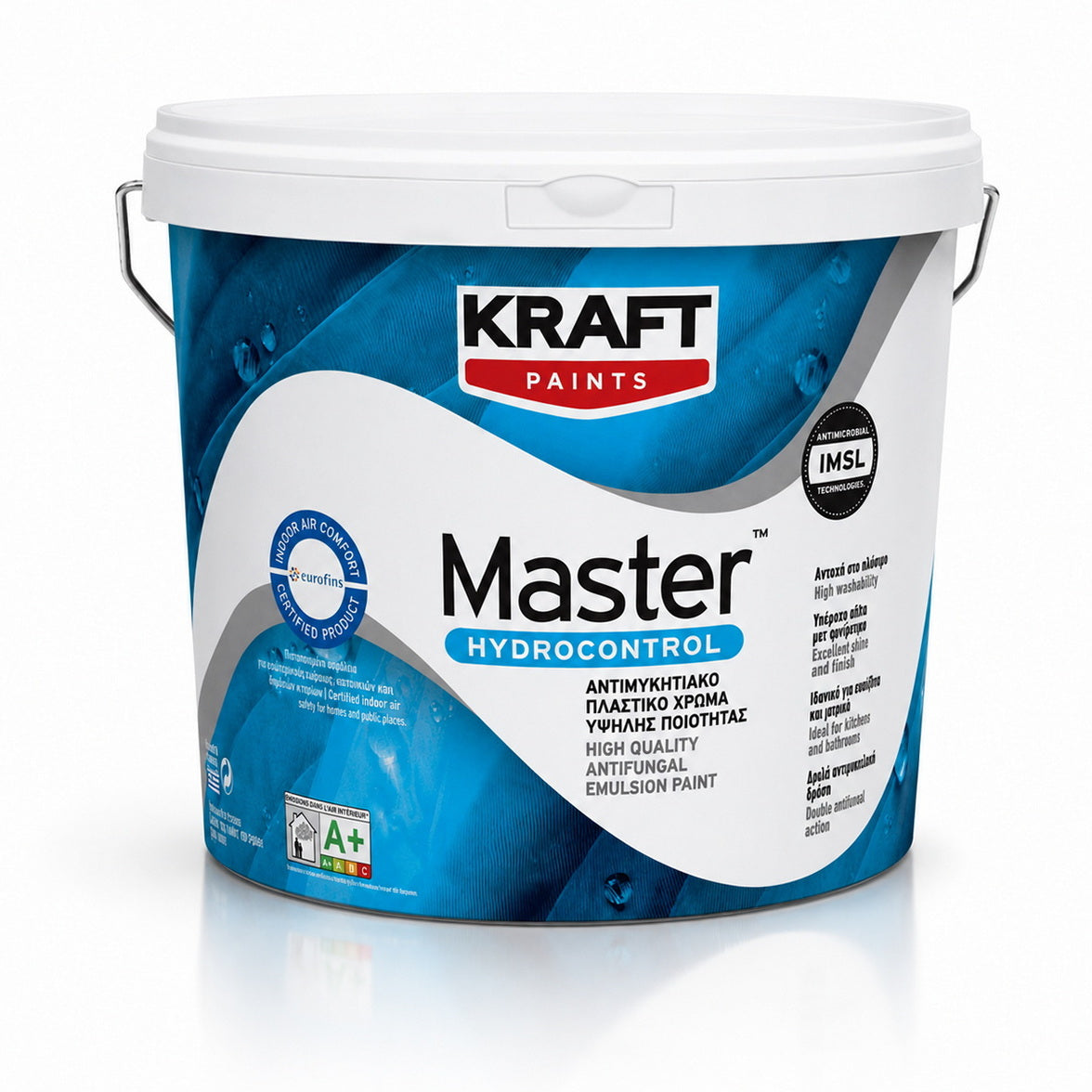 Kraft Master™ Hydrocontrol Αντιμουχλικό Πλαστικό Χρώμα Υψηλής Ποιότητας Για Μπάνια & Κουζίνες