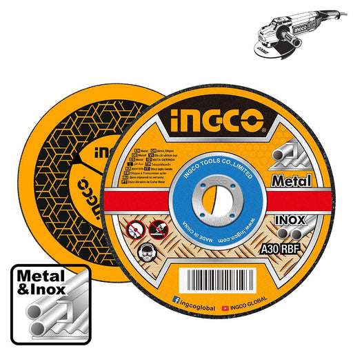 INGCO MCD161801 Δίσκοι Κοπής Σιδήρου Inox 180mm x 1.6mm | Dagiopoulos.gr