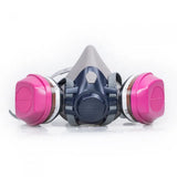 Maestro FR-7511 Μάσκα Αναπνοής Διπλού Φίλτρου – Σιλικόνη Μισού Προσώπου Με 2 Φίλτρα