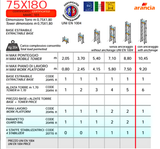 Marchetti Ulysse Σκαλωσιά - Πύργος Επεκτεινόμενος 0.75mtr x 1.80mtr