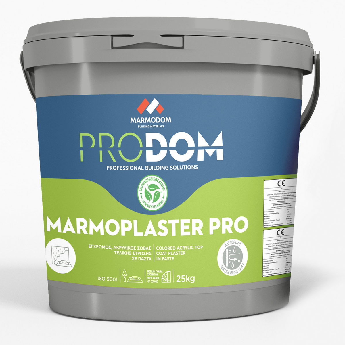 Marmodom Marmoplaster Pro Ελαστικός Ακρυλικός Τελικός Σοβάς Θερμοπρόσοψης K