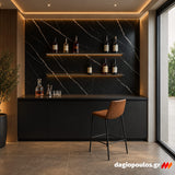 Mega Panel PVC 204 CARRARA BLACK 1220mmx2800mm