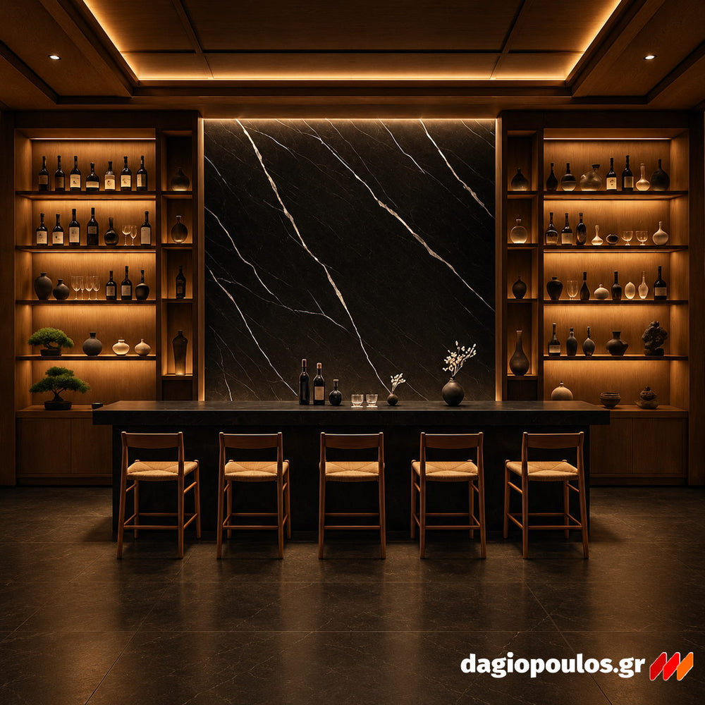 Mega Panel PVC 204 CARRARA BLACK 1220mmx2800mm