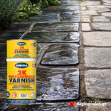 Mercola 2K Polyurethane Varnish Βερνίκι 2 Συστατικών Αλειφατικής Πολυουρεθάνης Διαλύτου Πολλαπλών Εφαρμογών ΜΑΤ
