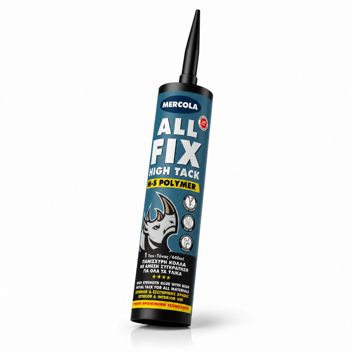 Mercola All Fix High Tack Πανίσχυρη Υβριδική Κόλλα Άμεσης Συγκράτησης ΛΕΥΚΗ