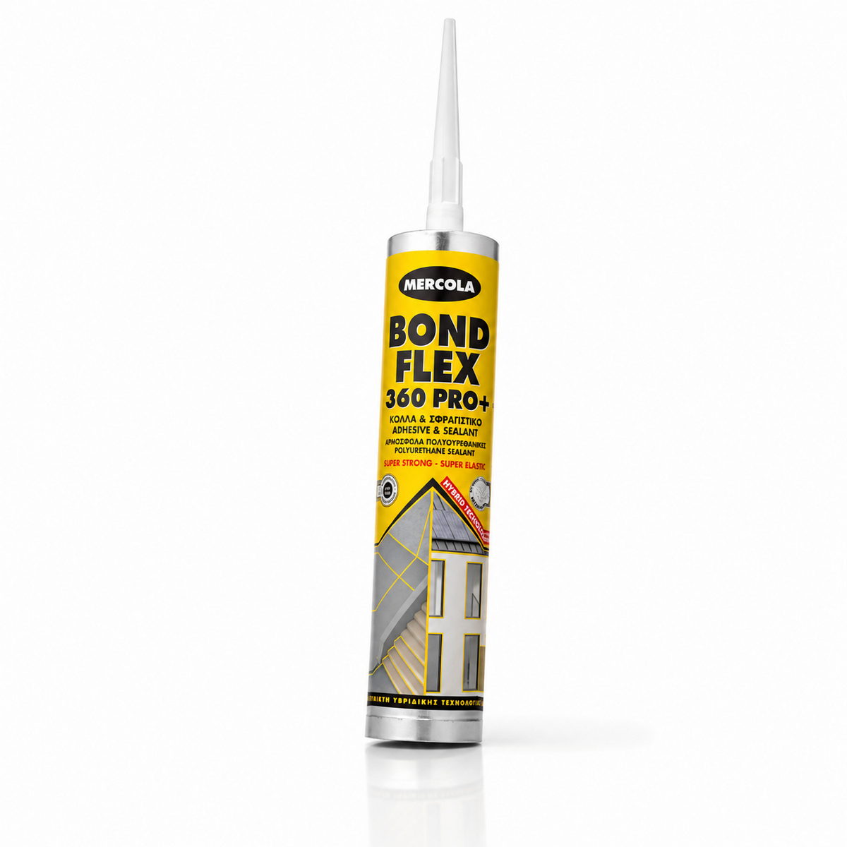 Mercola Bondflex 360PRO+ Πολλαπλών Χρήσεων Μαστίχη Πολυουρεθάνης Σφράγισης-Συγκόλλησης ΓΚΡΙ