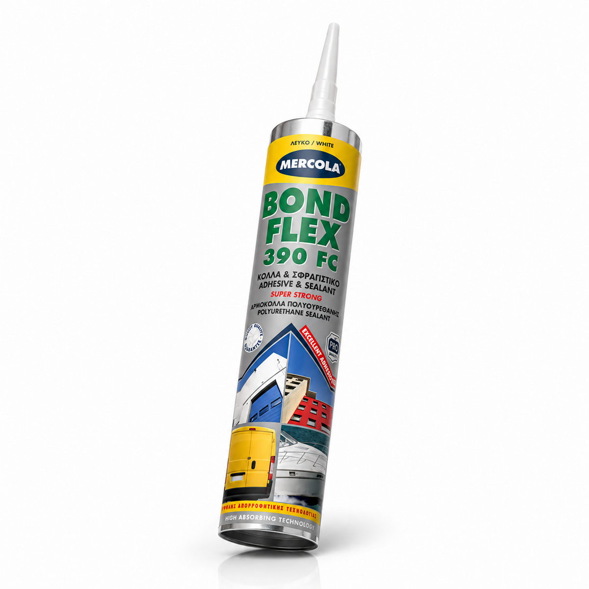 Mercola Bondflex 390 FC Πολυουρεθανική Μαστίχη Με Ισχυρή Σφράγιση Αρμών - Συγκόλληση Πολλαπλών Χρήσεων ΜΑΥΡΗ