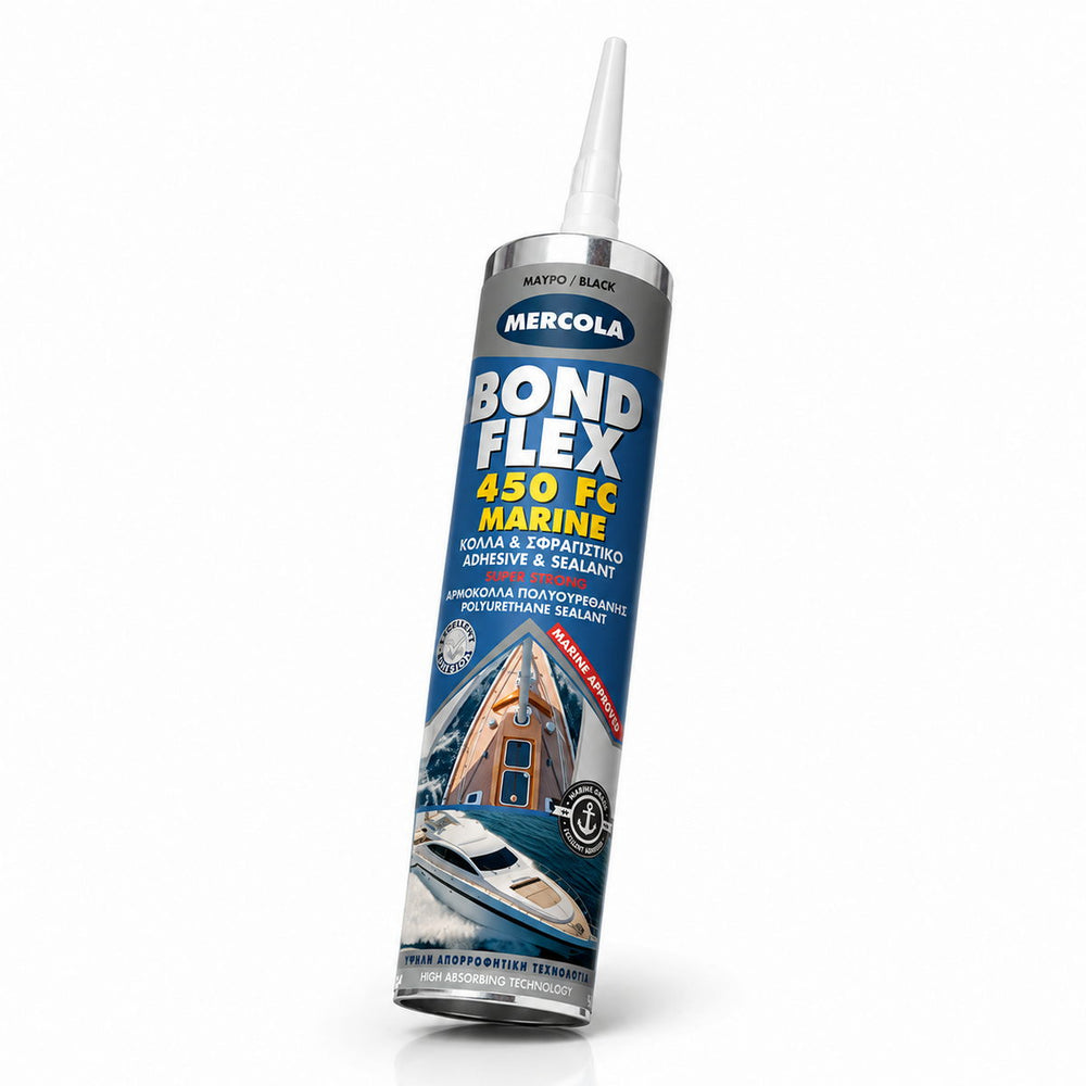 Mercola Bondflex 450 FC MARINE Σφραγιστικό - Συγκολλητικό Πολυουρεθάνης Ναυτιλιακών Προδιαγραφών - Πολλαπλών Χρήσεων ΛΕΥΚΗ