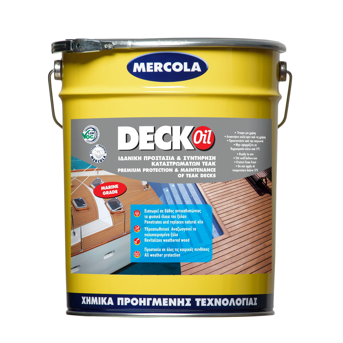 Mercola DECK OIL RENOVATOR Λάδι Συντήρησης & Προστασίας Decks & Δαπέδων Κήπου Ματ ΤΗΚ
