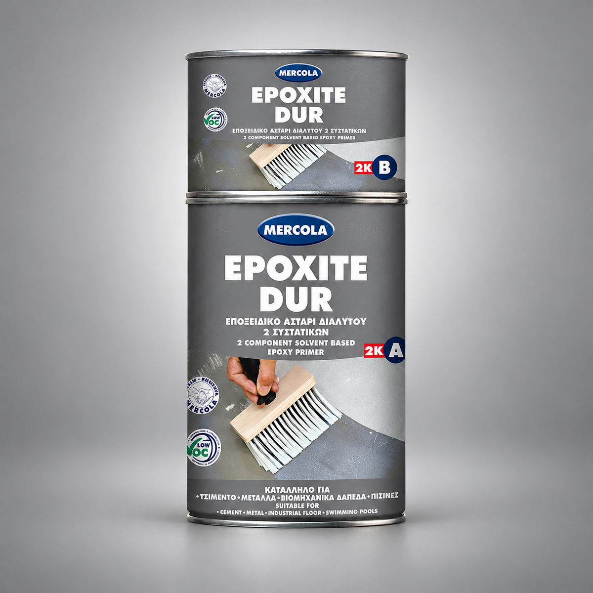 Mercola Epoxite Dur Διαφανές Εποξειδικό Αστάρι Διαλύτου 2 Συστατικών