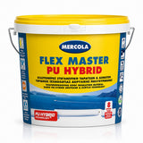 Mercola Flex Master PU Hybrid Υβριδικό Πολυουρεθανικό - Ακρυλικό Eλαστομερές Επαλειφόμενο Στεγανωτικό Λευκό