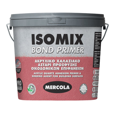 Mercola Isomix Bond Primer ακρυλικό χαλαζιακό αστάρι πρόσφυσης κεραμιδί για σοβάδες