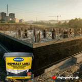 Mercola Isophalt Latex Επαλειφόμενο Ασφαλτικό Στεγανωτικό Γαλάκτωμα Νερού Μαύρο