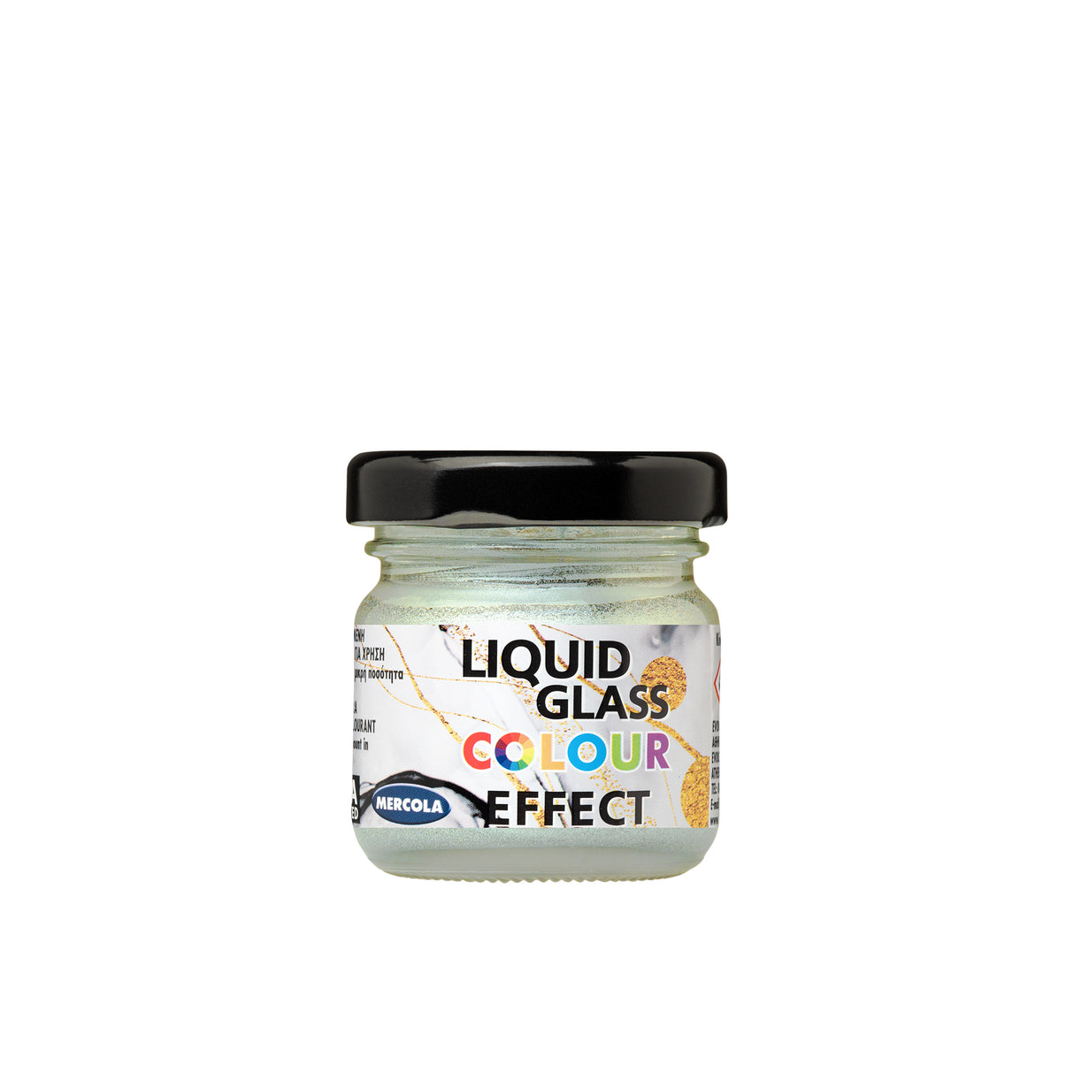 Mercola Liquid Glass Colour Pearl Effect Περλέ Χρωστική Υγρού Γυαλιού Σε Πάστα ΛΕΥΚΟ