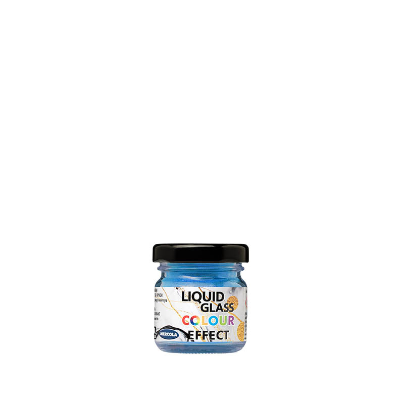 Mercola Liquid Glass Colour Pearl Effect Περλέ Χρωστική Υγρού Γυαλιού Σε Πάστα ΜΠΛΕ