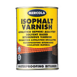 Evochem Mercola Isophalt Varnish Ασφαλτικό Στεγανωτικό Διαλύτου Μαύρο