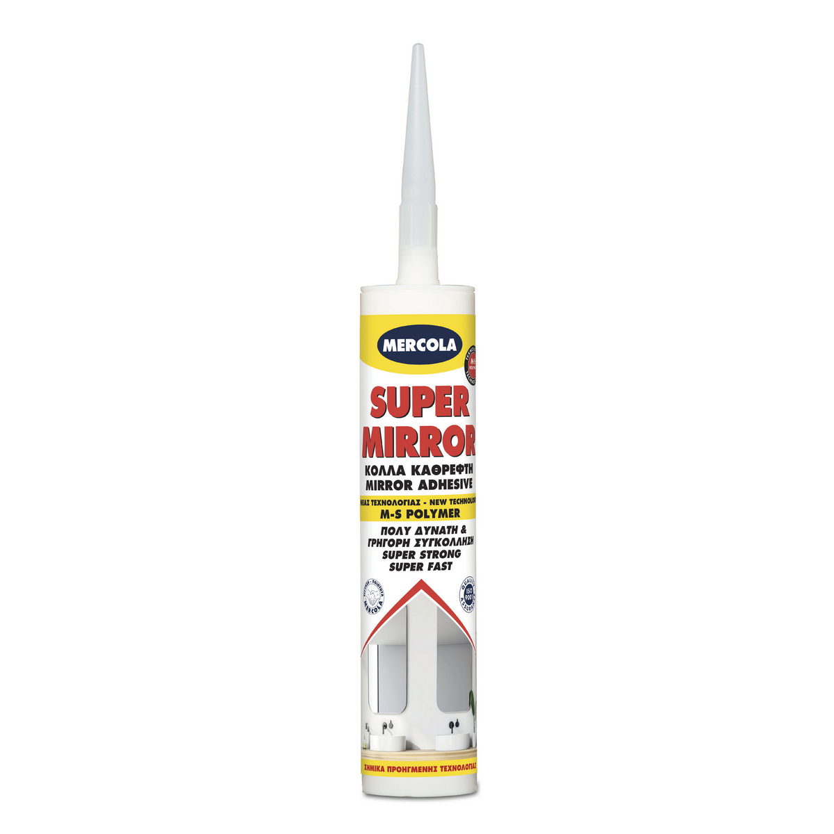 Mercola Super Mirror Κόλλα Στερέωσης Καθρεπτών 290ml Λευκή