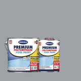 Mercola Premium Polyurethane Pool Paint 2K Υψηλής Απόδοσης Επαγγελματικό Χρώμα Πισίνας 2 Συστατικών Γκρι RAL7040
