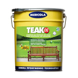 Mercola Teak Oil Λάδι Συντήρησης & Προστασίας Ξύλων & Επίπλων Κήπου Ματ ΑΧΡΩΜΟ