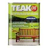 Mercola Teak Oil Λάδι Συντήρησης & Προστασίας Ξύλων & Επίπλων Κήπου Ματ ΑΧΡΩΜΟ