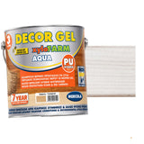 Mercola Xylofarm Aqua Gel Βερνίκι Εμποτισμού Ξύλου Υβριδικής Τεχνολογίας Πολυουρεθάνης Νερού GEL Λευκό
