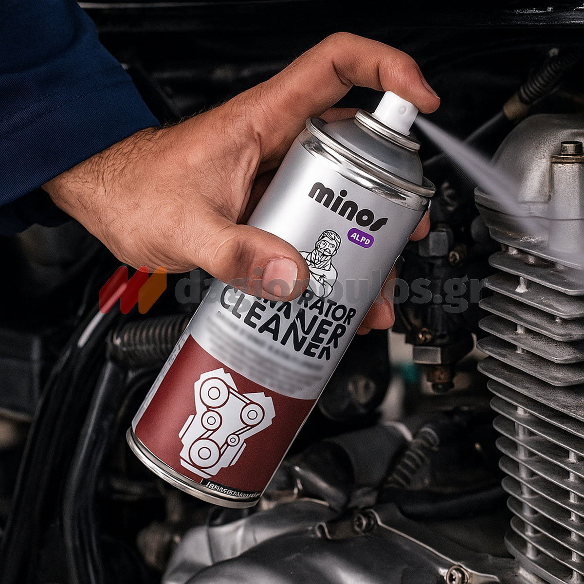 Minos Carburetor Cleaner Spray Καθαριστικό Καρμπυρατέρ - Βαλβίδων Σπρέι 400ml