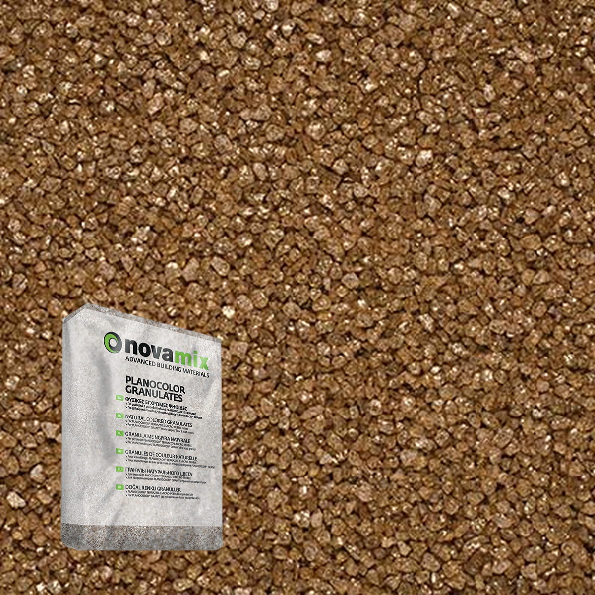 Novamix Planocolor Granulates NXG Ψηφίδες Με Glitter 20Kgr ΧΡΥΣΟ (222)