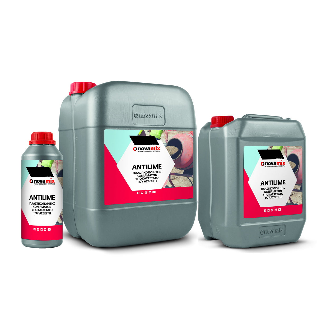 Novamix Antilime Πλαστικοποιητής Κονιαμάτων - Υποκατάστατο Ασβέστη