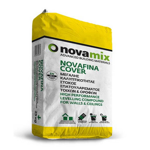 Novamix Novafina Cover Στόκος Σπατουλαρίσματος Εσωτερικών και Εξωτερικών Χώρων | Dagiopoulos.gr