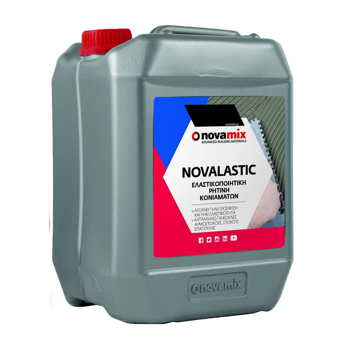 Novamix Novalastic Ελαστικό Πολυμερές Πρόσμικτο για Κόλλες και Κονιάματα