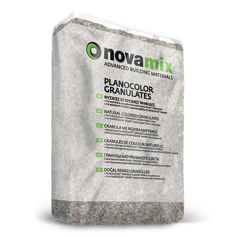 Novamix Planocolor Granulates MR Φυσικές Έγχρωμες Μαρμαροψηφίδες 00 THASSOS WHITE 25kgr