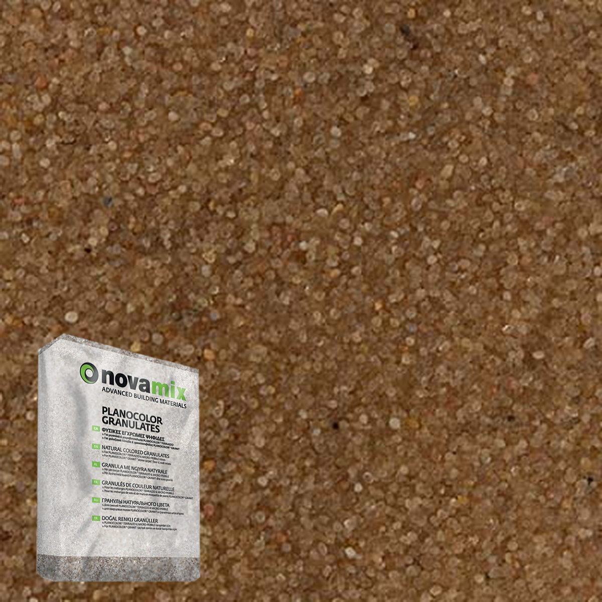 Novamix Planocolor Granulates S Χαλαζιακή Άμμος Σε Διάφορες Κοκκομετρίες 25kgr
